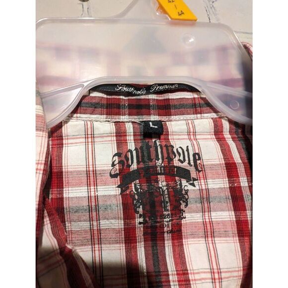 South Pole button down plaid shirt size large - Picture 4 of 4